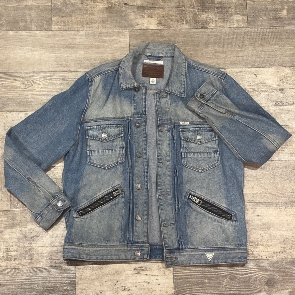 Guess Denim Dillon Button Up Jean Jacket in Men’s Size Large